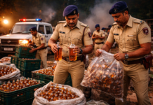 🟥 शिरूरमध्ये बेकायदेशीर दारू विक्रीवर पोलिसांची कारवाई